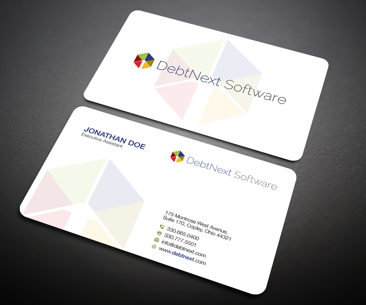 Visitenkarten-Design von Designers Hub für DebtNext Software | Design #20743030