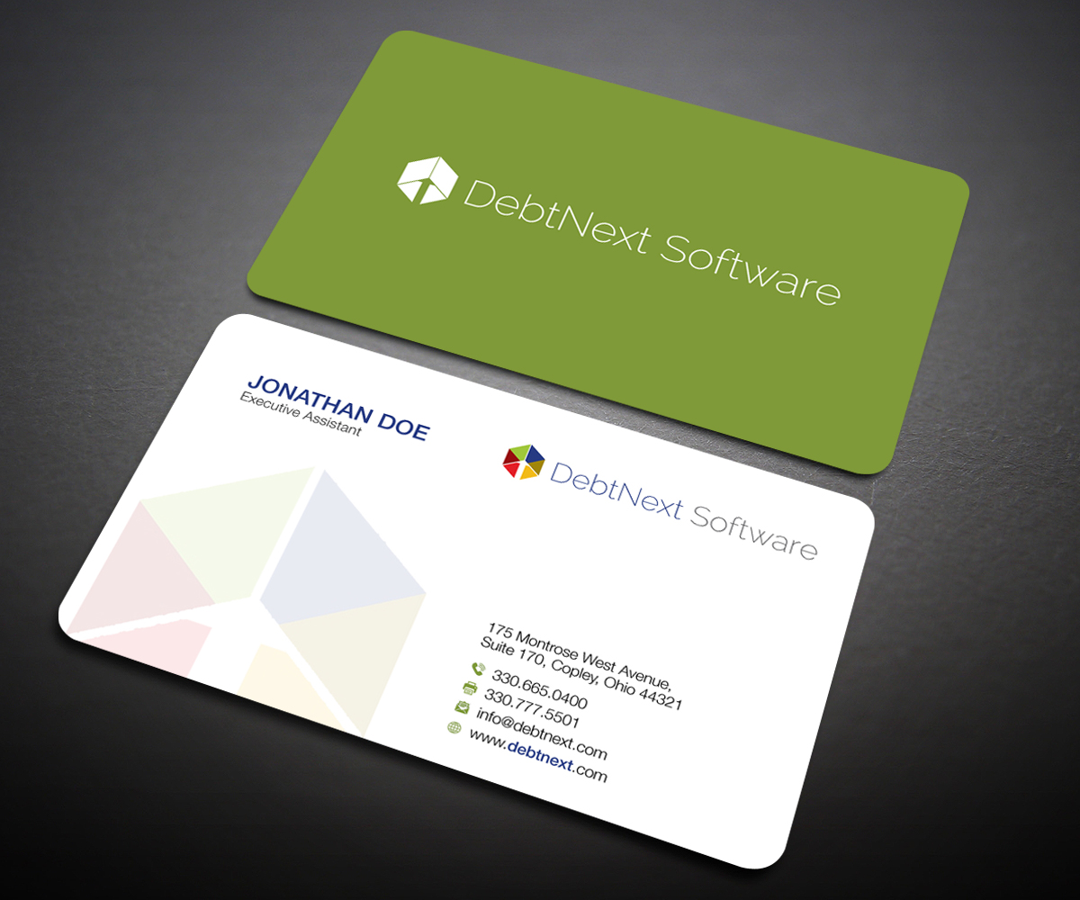Visitenkarten-Design von Designers Hub für DebtNext Software | Design #20743031