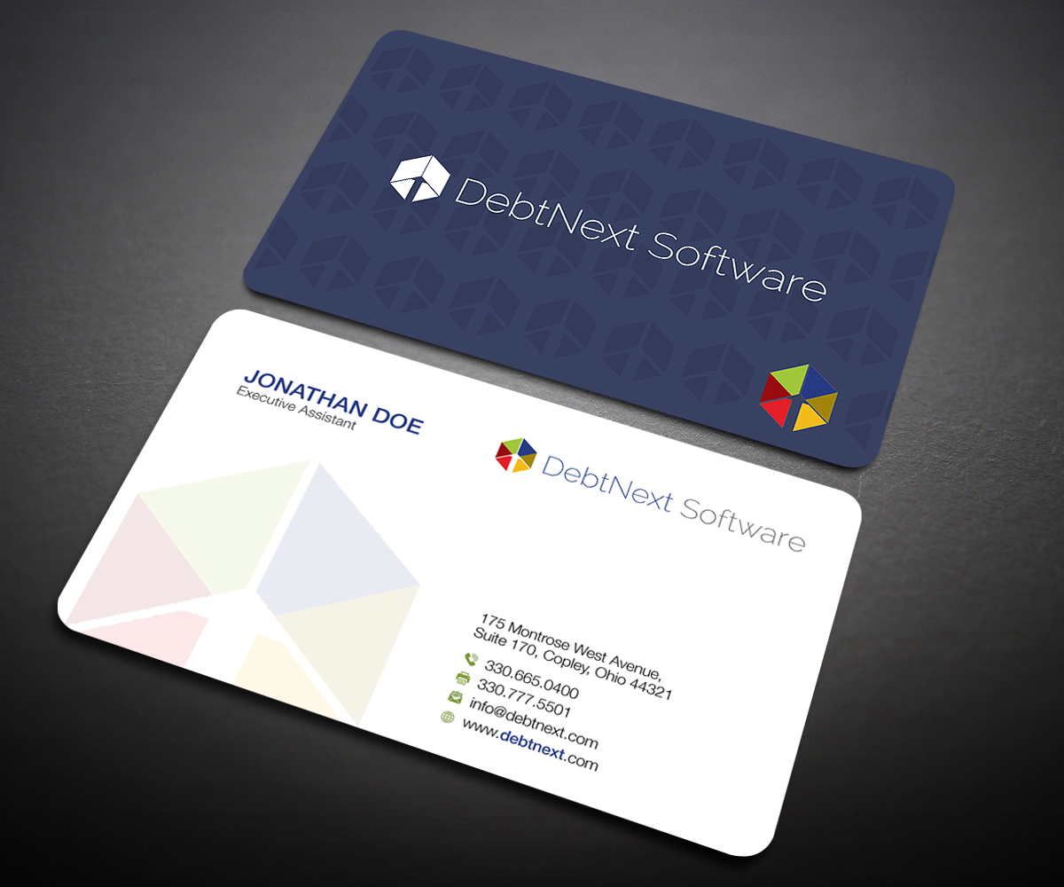 Design de Carte de Visite par Designers Hub pour DebtNext Software | Design #20746008
