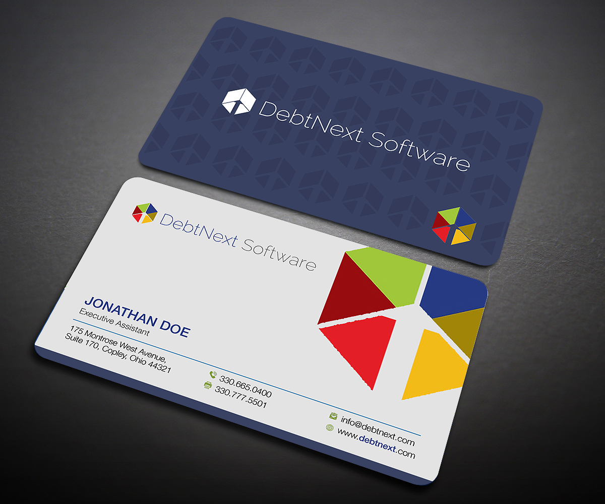 Visitenkarten-Design von Designers Hub für DebtNext Software | Design #20746045