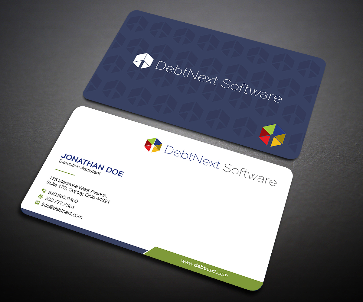 Business Card Design by Designers Hub for DebtNext Software | Design #20746050