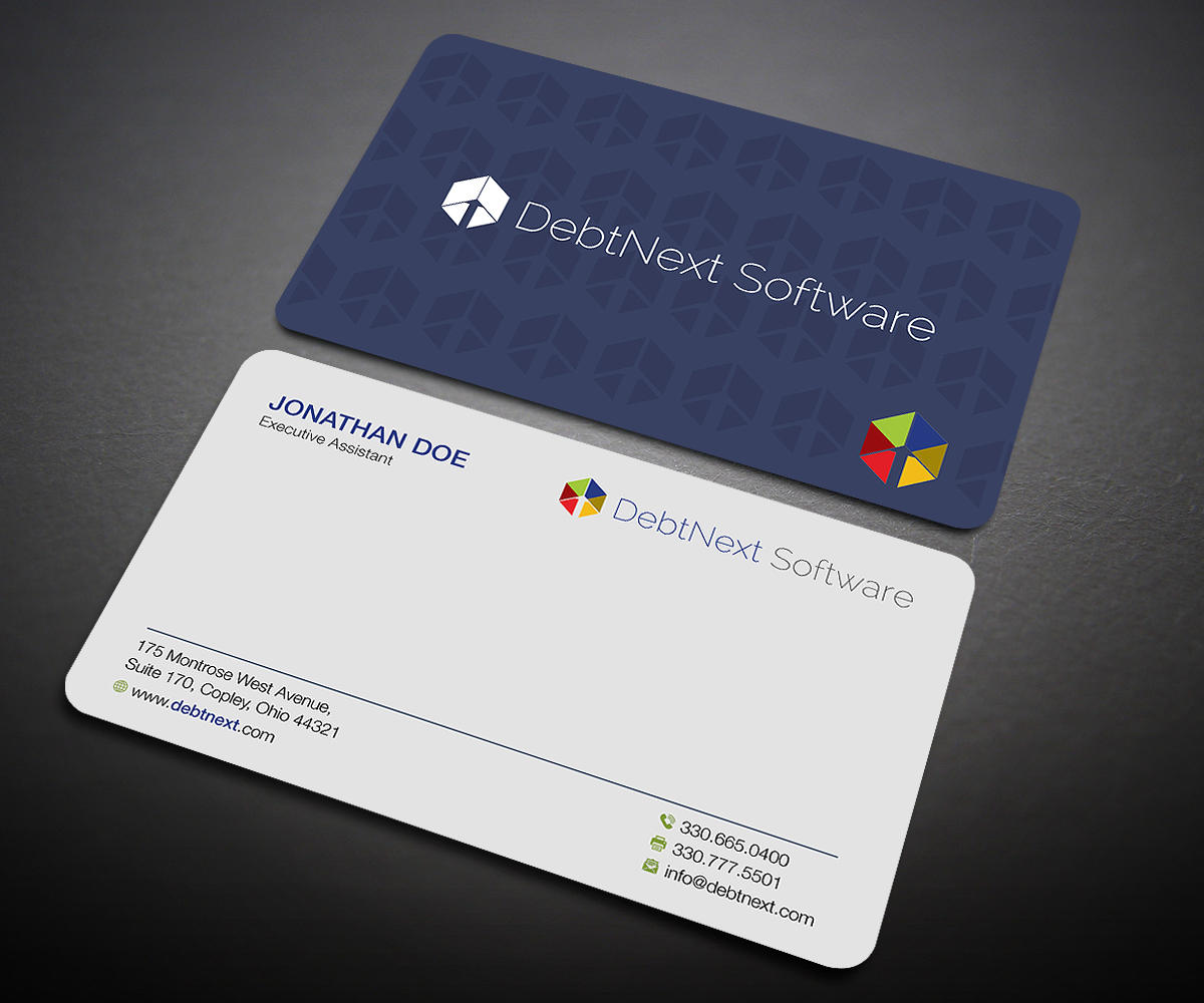Visitenkarten-Design von Designers Hub für DebtNext Software | Design #20746067