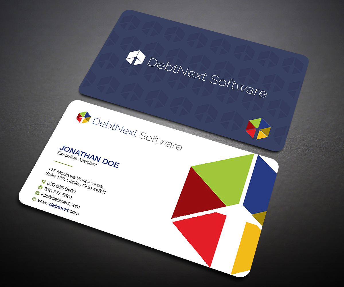 Business Card Design by Designers Hub for DebtNext Software | Design #20746076
