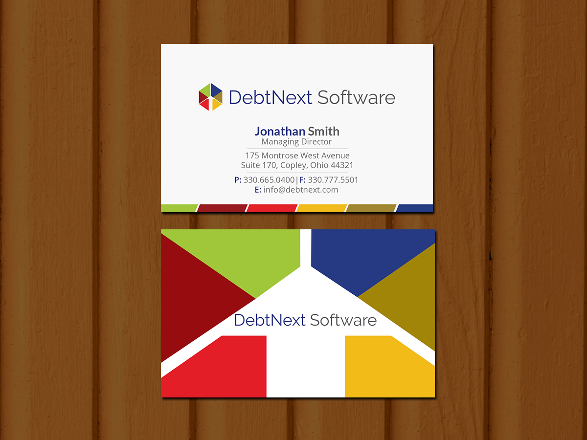Business Card Design by Creations Box 2015 for DebtNext Software | Design #20742681