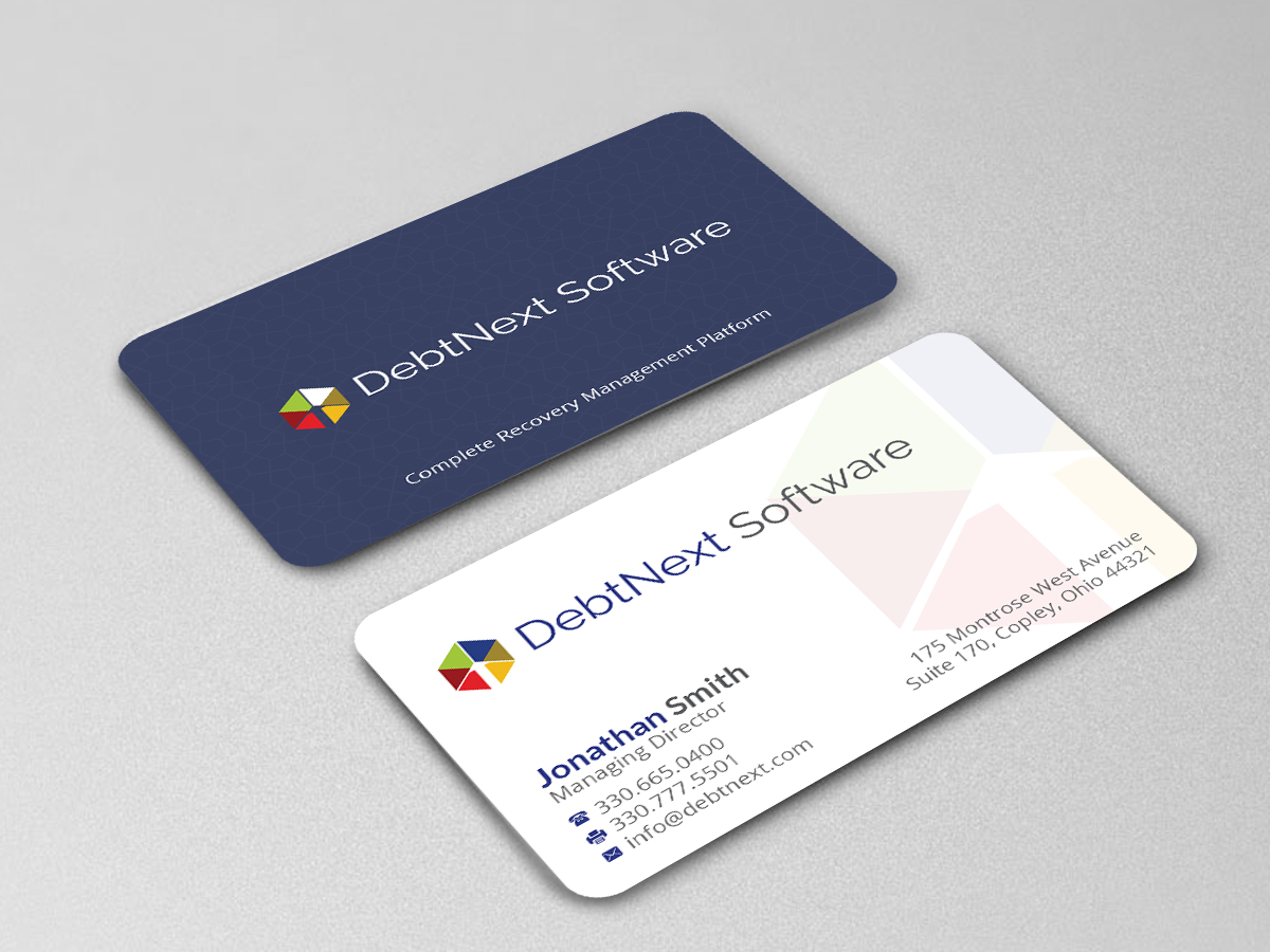 Business Card Design by Creations Box 2015 for DebtNext Software | Design #20742682