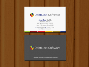 Business Card Design by Creations Box 2015 for DebtNext Software | Design: #20742686