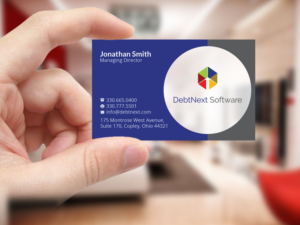 Business Card Design by Creations Box 2015 for DebtNext Software | Design #20752640