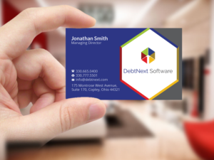 Business Card Design by Creations Box 2015 for DebtNext Software | Design: #20752642