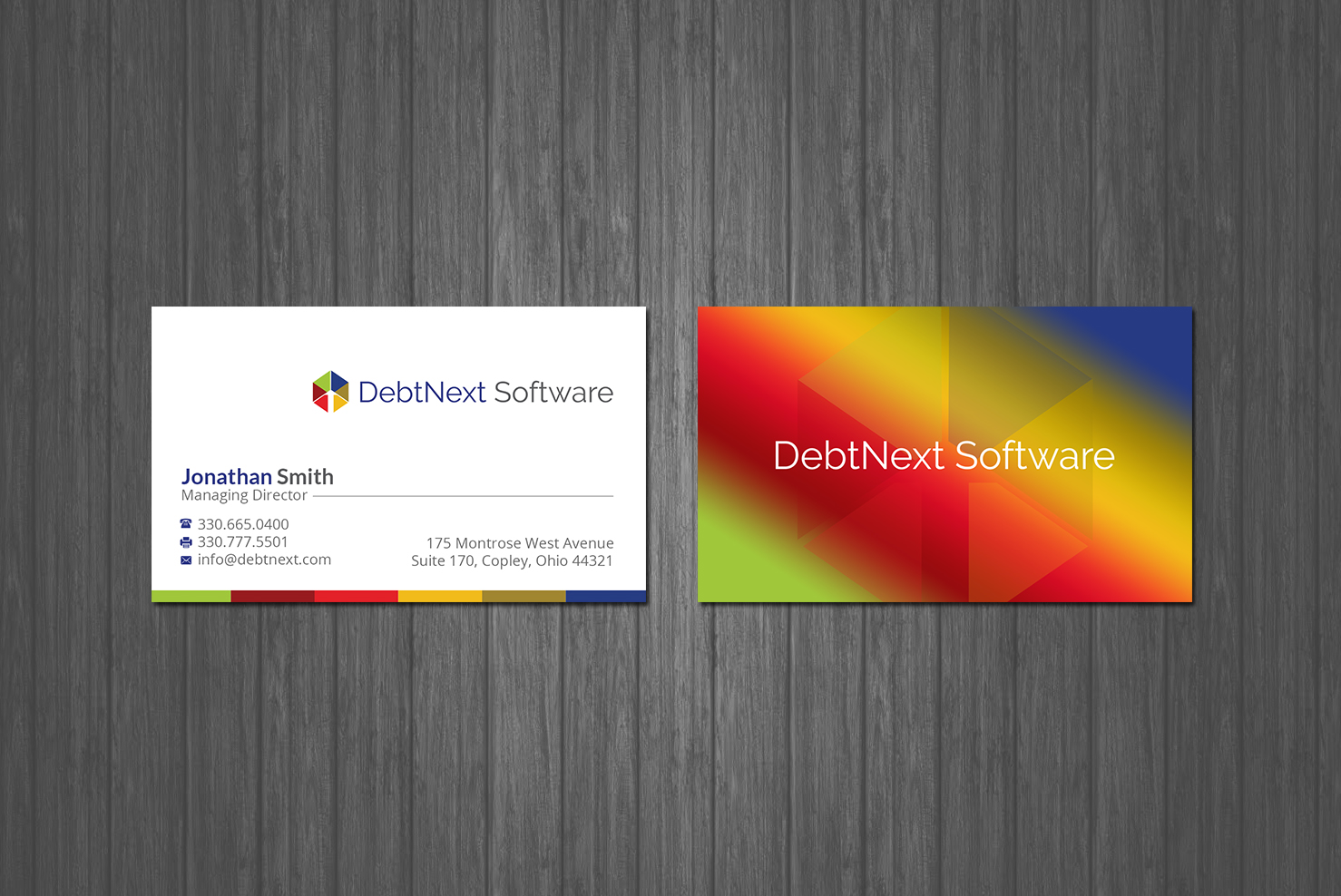 Business Card Design by Creations Box 2015 for DebtNext Software | Design #20752645