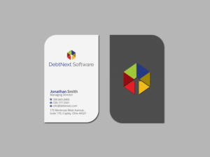 Business Card Design by Creations Box 2015 for DebtNext Software | Design: #20752652