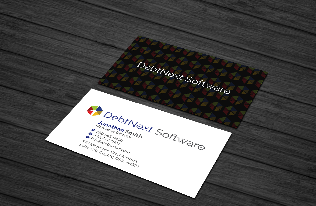 Business Card Design by Creations Box 2015 for DebtNext Software | Design #20752655
