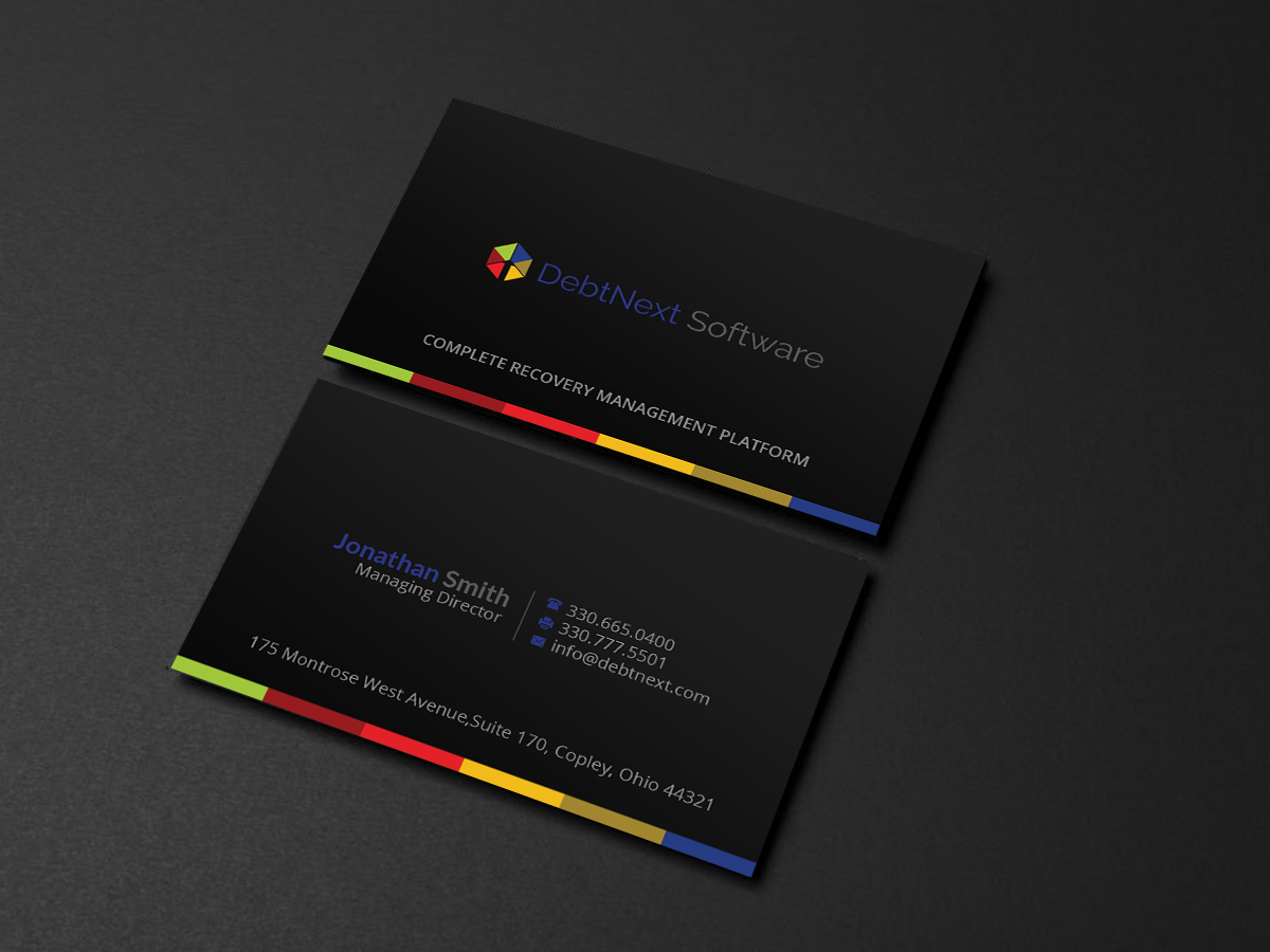 Visitenkarten-Design von Creations Box 2015 für DebtNext Software | Design #20752657