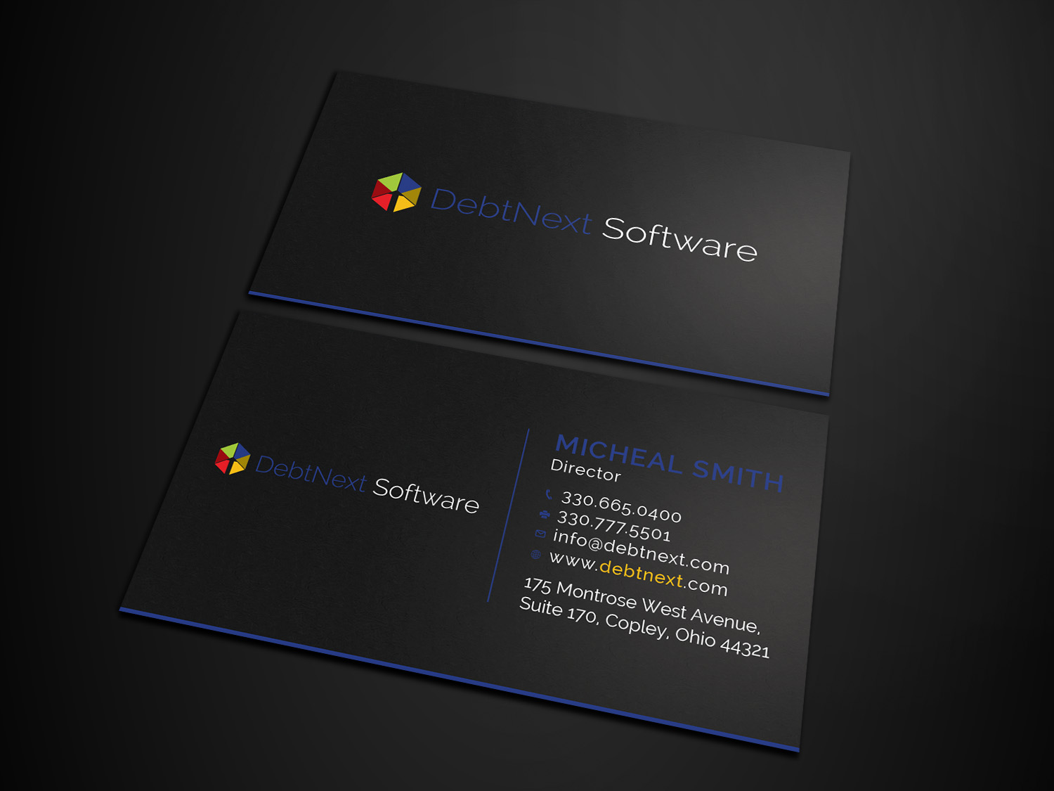 Design de Carte de Visite par Tripti Ranjan Gain pour DebtNext Software | Design #20741126