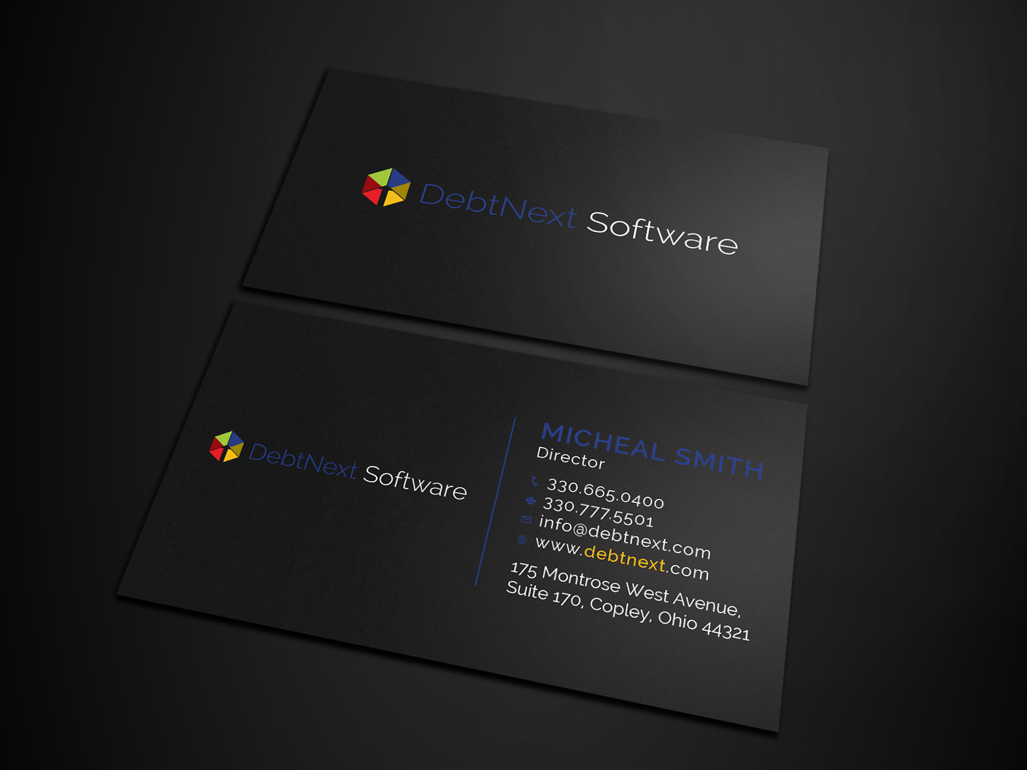 Design de Carte de Visite par Tripti Ranjan Gain pour DebtNext Software | Design #20741127