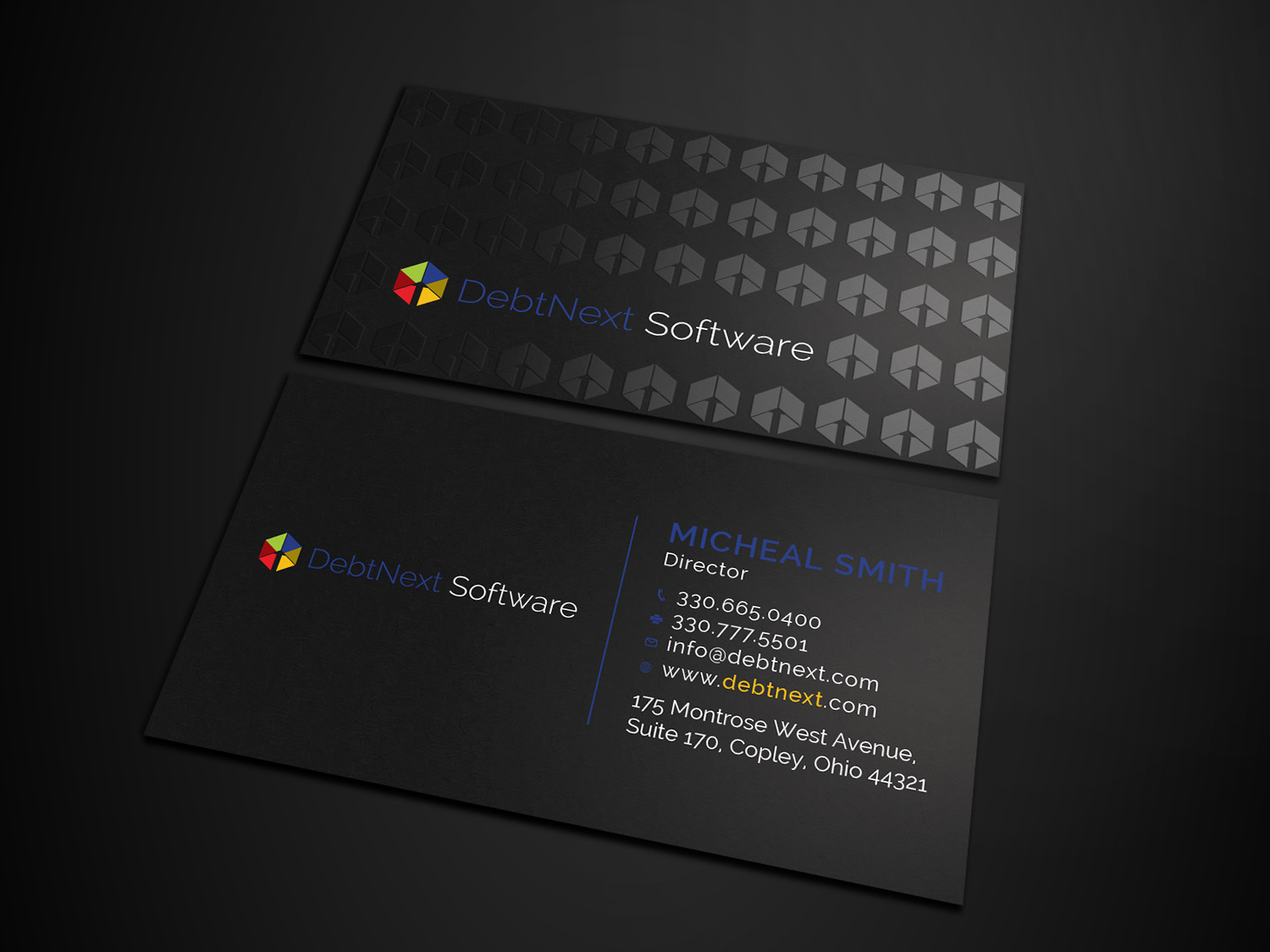 Design de Carte de Visite par Tripti Ranjan Gain pour DebtNext Software | Design #20741151