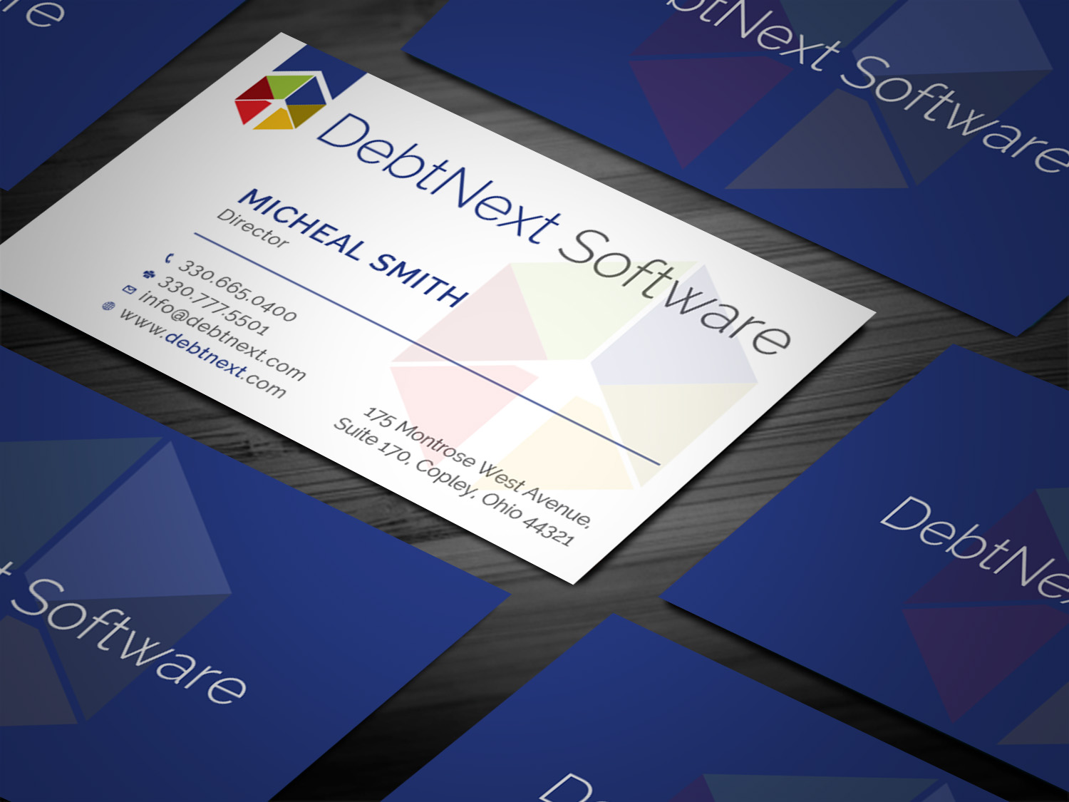 Business Card Design by Tripti Ranjan Gain for DebtNext Software | Design #20741153