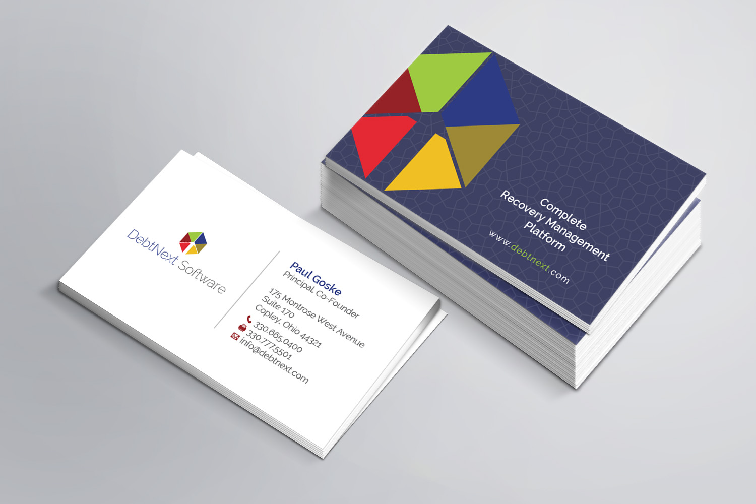 Business Card Design by MDesign for DebtNext Software | Design #20745144