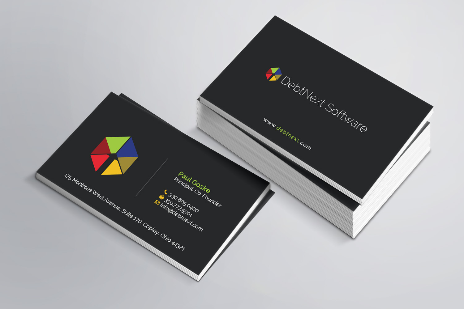 Business Card Design by MDesign for DebtNext Software | Design #20745146