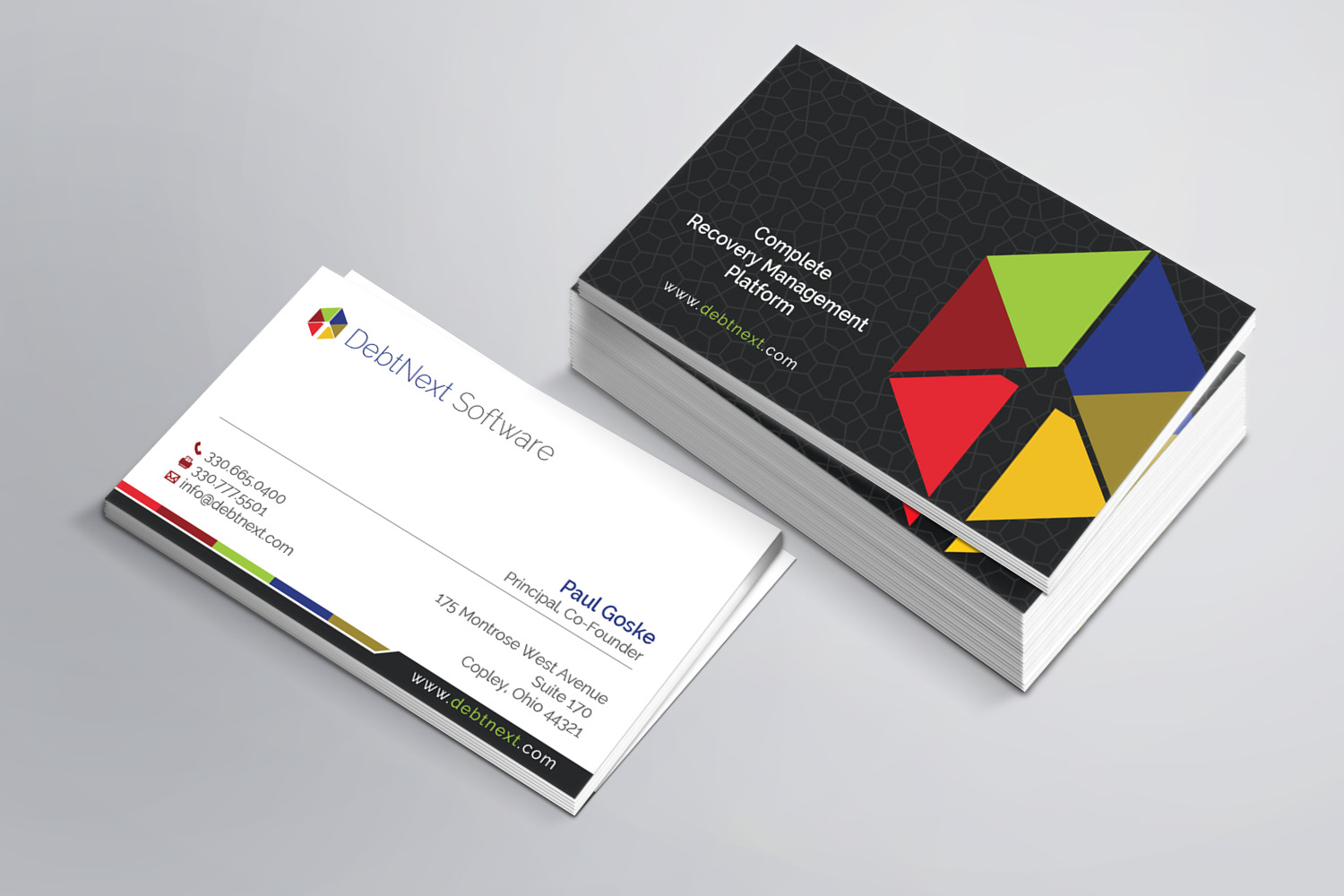 Business Card Design by MDesign for DebtNext Software | Design #20745147