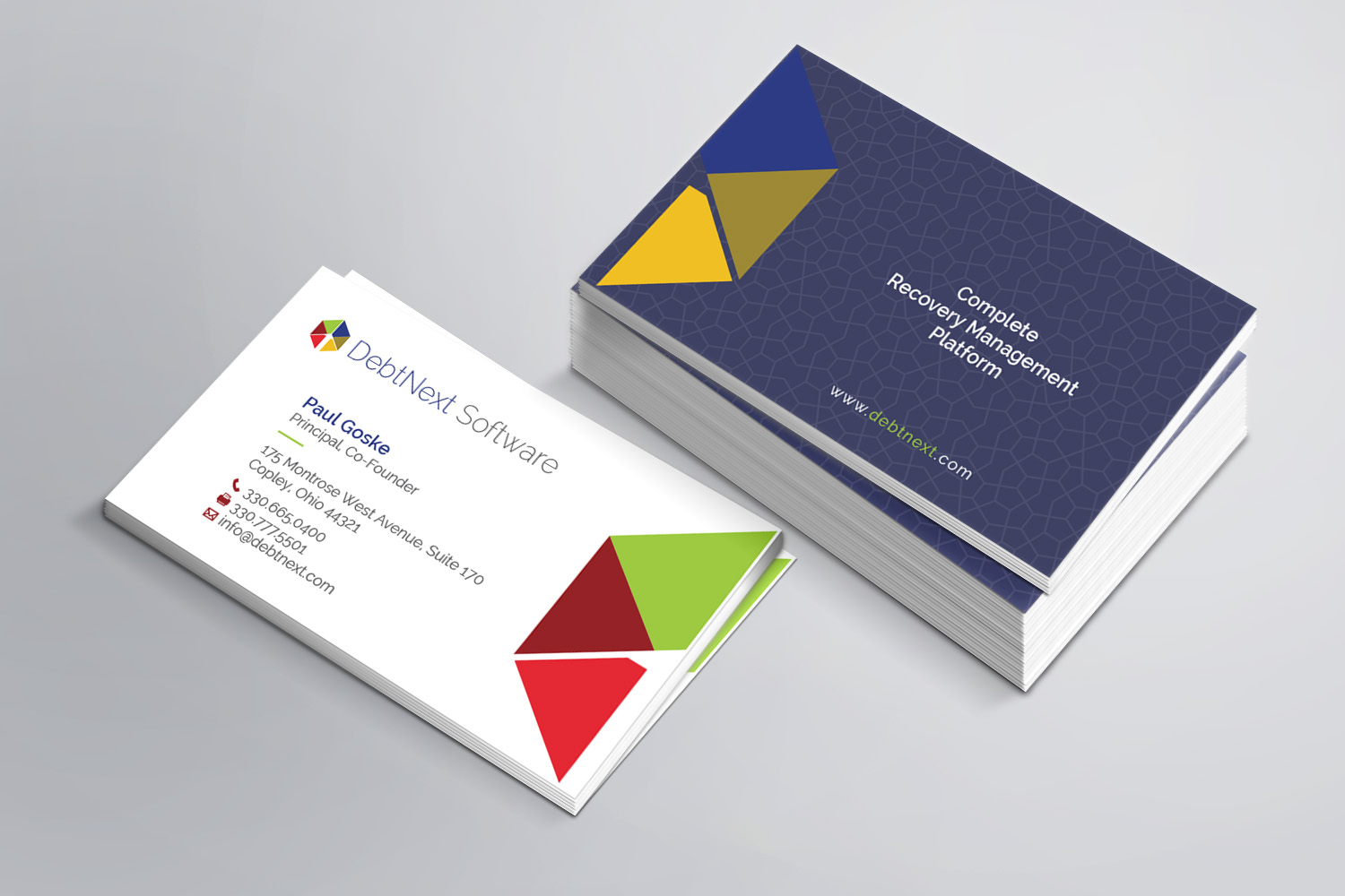 Business Card Design by MDesign for DebtNext Software | Design #20745148