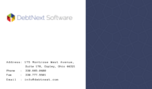 Business Card Design by Mina19 for DebtNext Software | Design #20763532