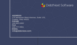 Business Card Design by Mina19 for DebtNext Software | Design: #20763538
