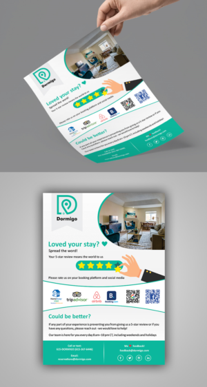 Hospitality startup needs a guest satisfaction design | Flyer Design by ecorokerz