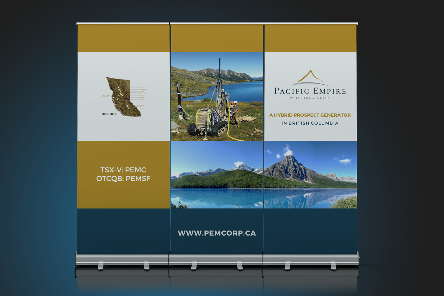 Trade Show Booth Design by 3-ikE for Pacific Empire Minerals Corp. | Design #20851145