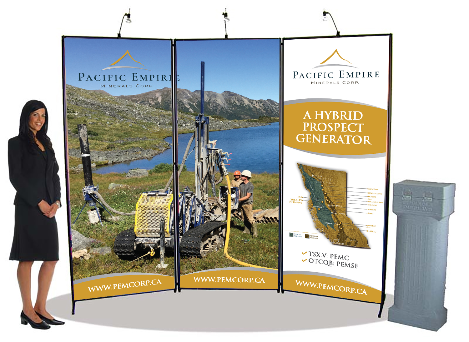 Design de Stand d'Exposition par Deziners Zone pour Pacific Empire Minerals Corp. | Design #20765201