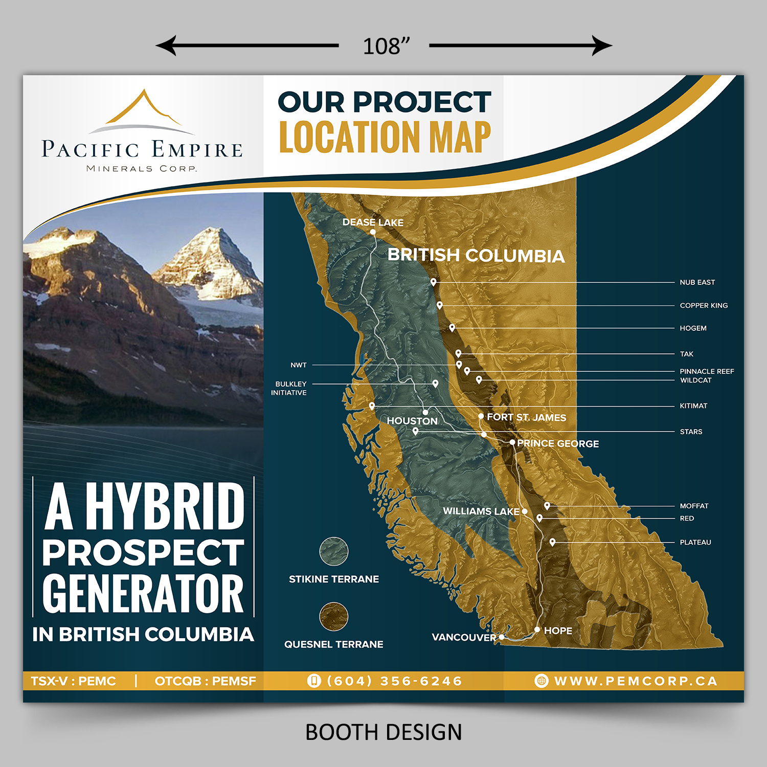 Trade Show Booth Design by SAI DESIGNS for Pacific Empire Minerals Corp. | Design #20775139