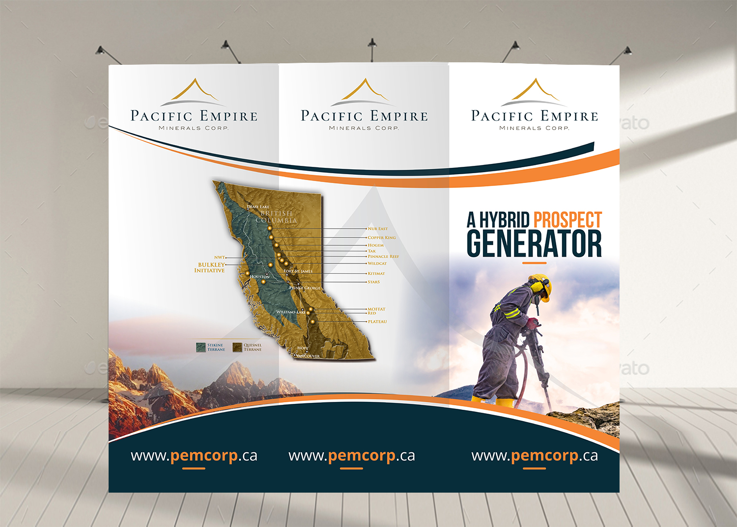 Design de Stand d'Exposition par Aurora:) pour Pacific Empire Minerals Corp. | Design #20779116