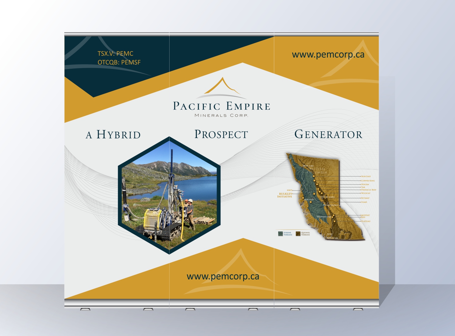 Trade Show Booth Design by Maestroto for Pacific Empire Minerals Corp. | Design #20777365