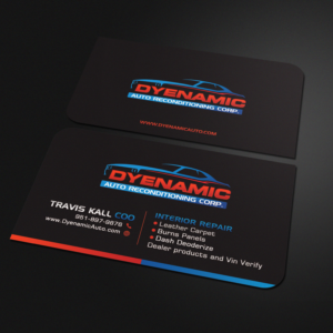 Business card design needed for Automotive Reconditioning business | Design de Carte de Visite par Sandaruwan