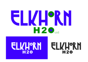 Elkhorn H2O or Elkhorn H20, LLC | Logo Design by Blackmarket Graphic Design