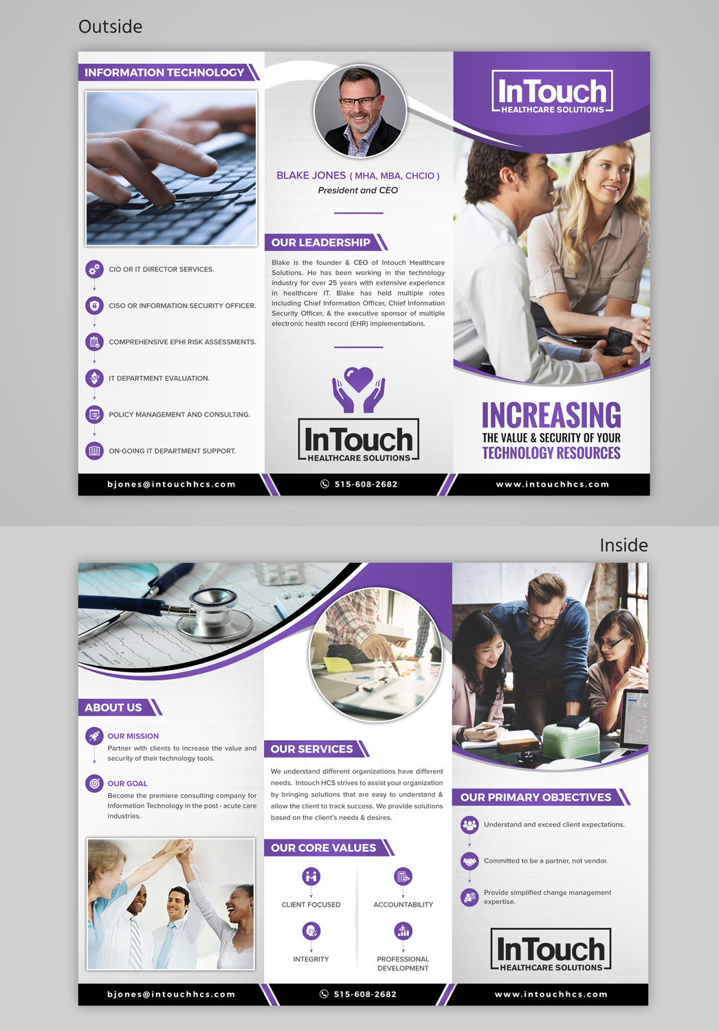 Flyer Design by SAI DESIGNS for InTouch Healthcare Solutions | Design #20793258