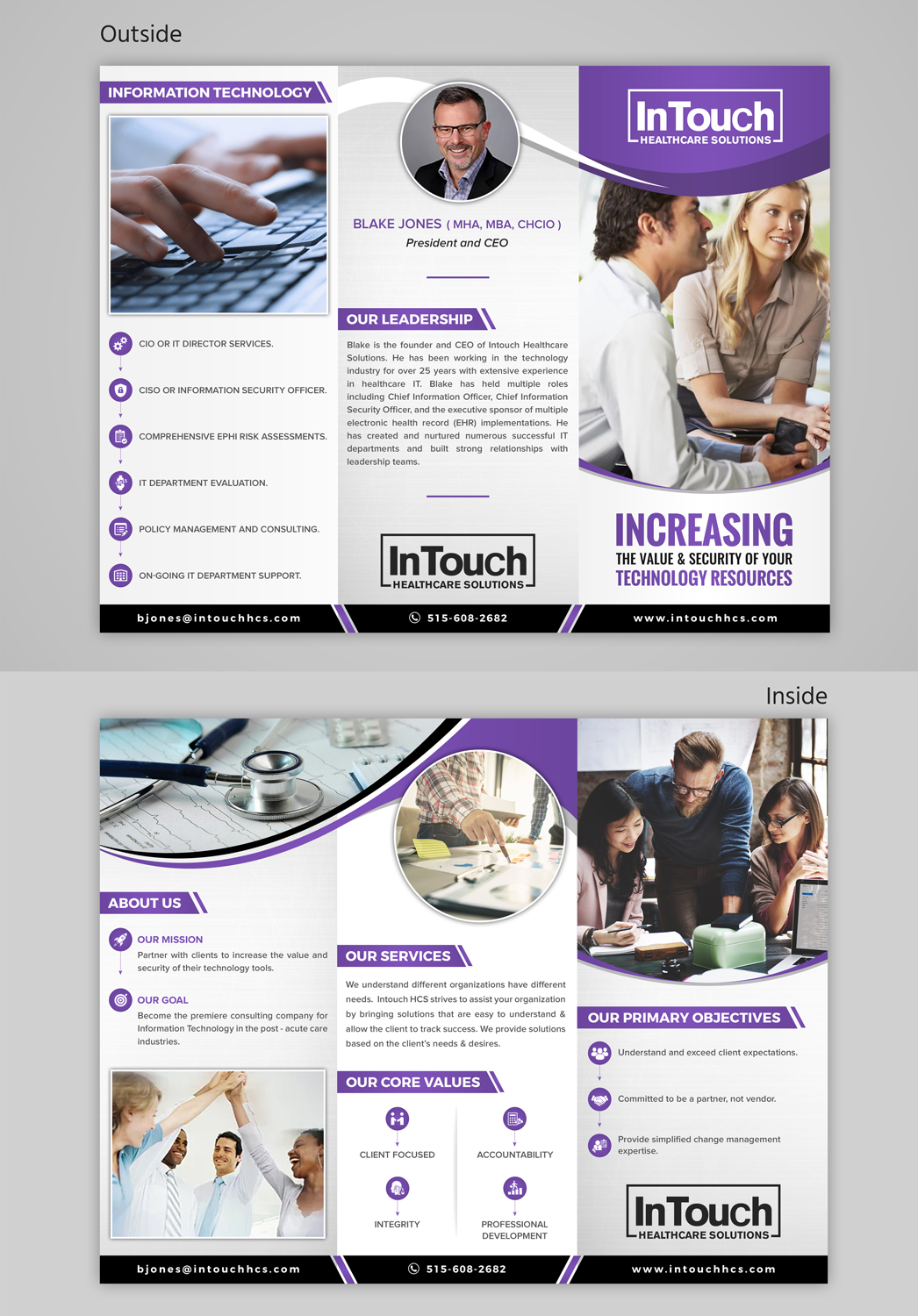 Design de Flyer par SAI DESIGNS pour InTouch Healthcare Solutions | Design #20794992