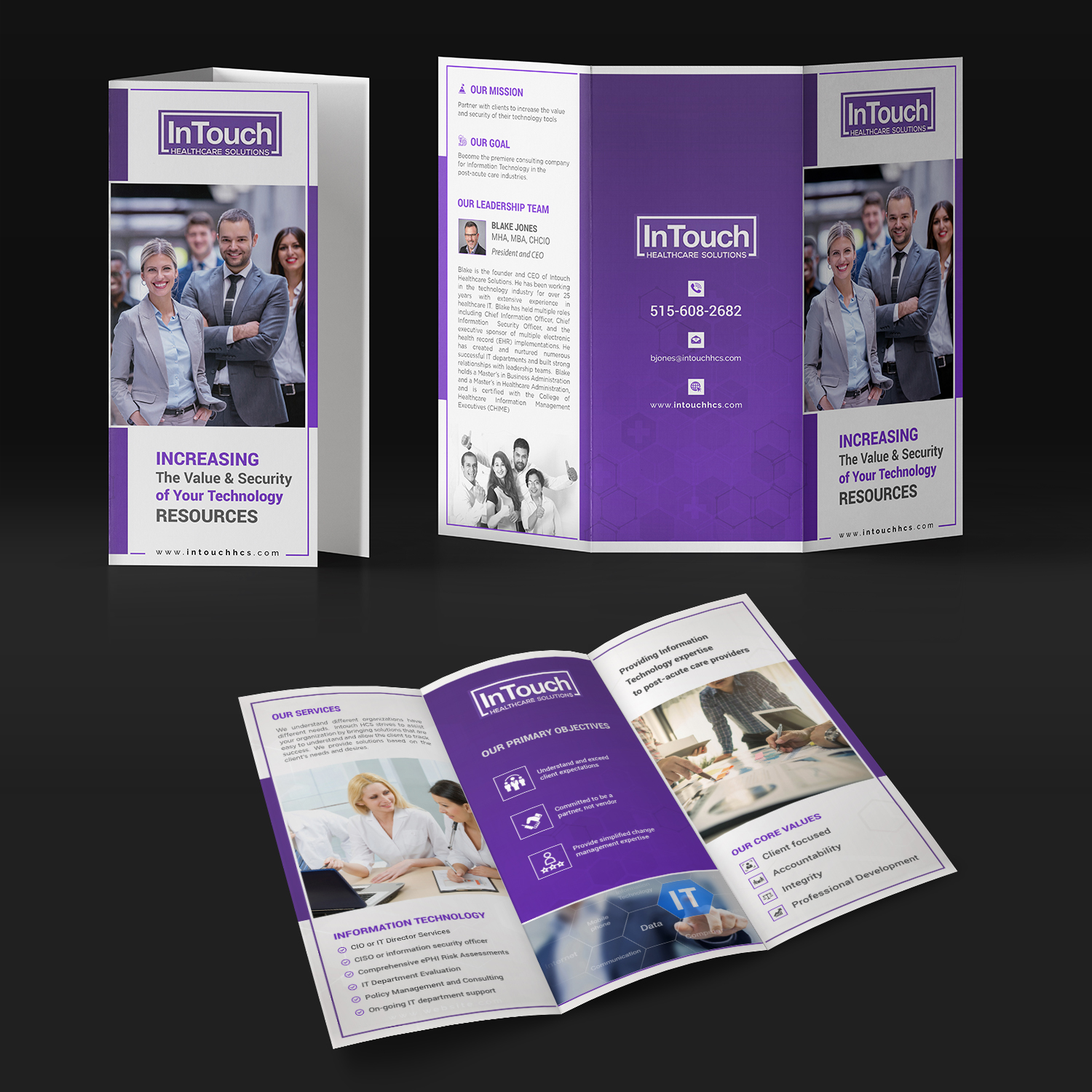 Flyer-Design von Nobel@Art für InTouch Healthcare Solutions | Design #20779709