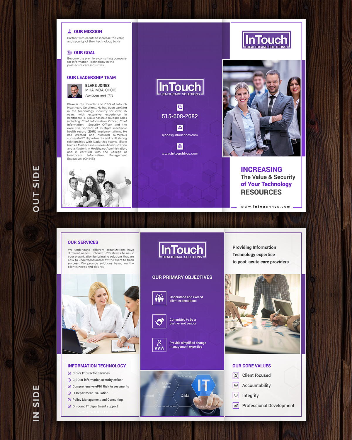 Flyer Design by Nobel@Art for InTouch Healthcare Solutions | Design #20779710
