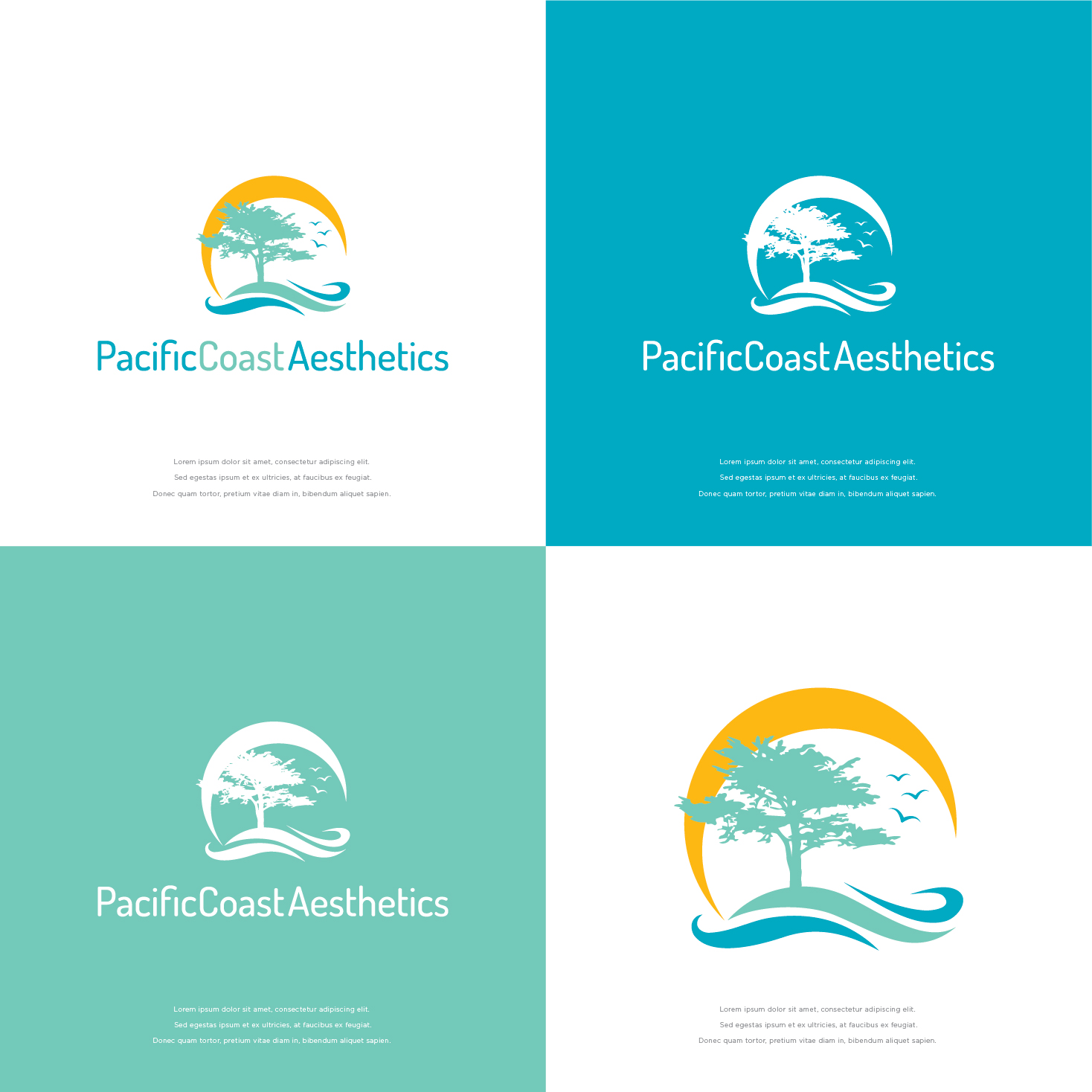 Logo Design by designbysy for Pacific Coast Aesthetics | Design #20806109