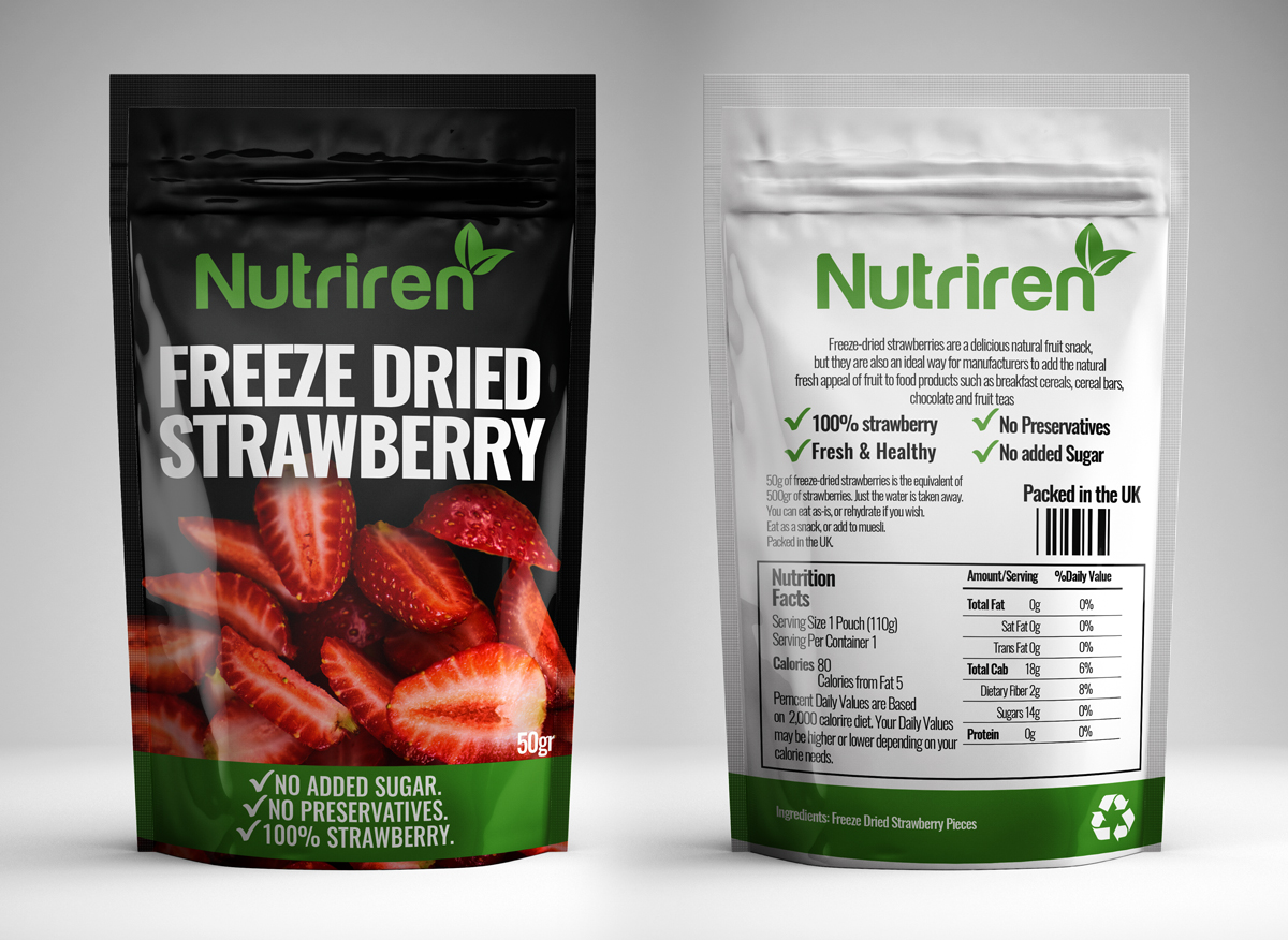 Label Design by Sergio Coelho for Nutriren | Design #20760432