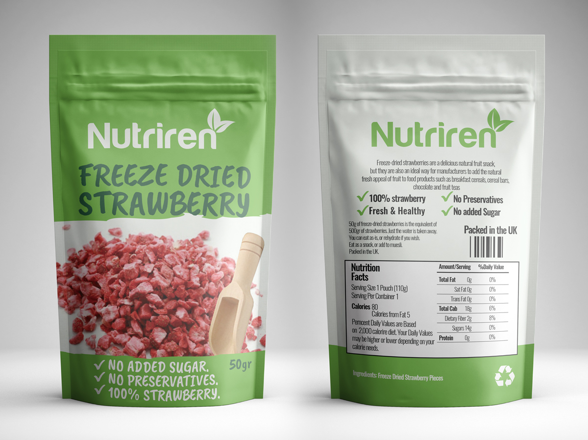 Label Design by Sergio Coelho for Nutriren | Design #20779729