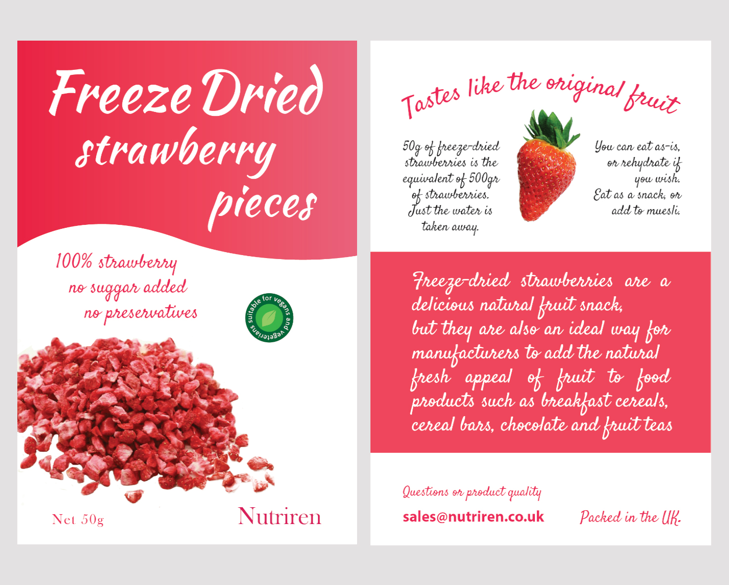 Label Design by Nena_ for Nutriren | Design #20804605