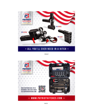 Postcard Design by Hui Jing for Patriot Hitches, LLC | Design: #20809157