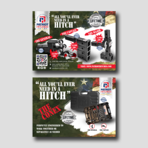 Diseño de Postal por debdesign para Patriot Hitches, LLC | Diseño: #20791369