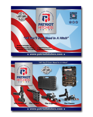 Postcard Design by vpt_creations for Patriot Hitches, LLC | Design: #20769526