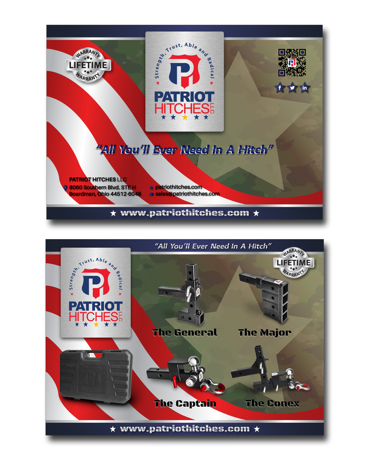 Postcard Design by vpt_creations for Patriot Hitches, LLC | Design #20769528