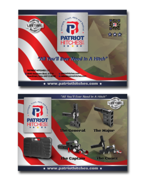 Diseño de Postal por vpt_creations para Patriot Hitches, LLC | Diseño: #20769528