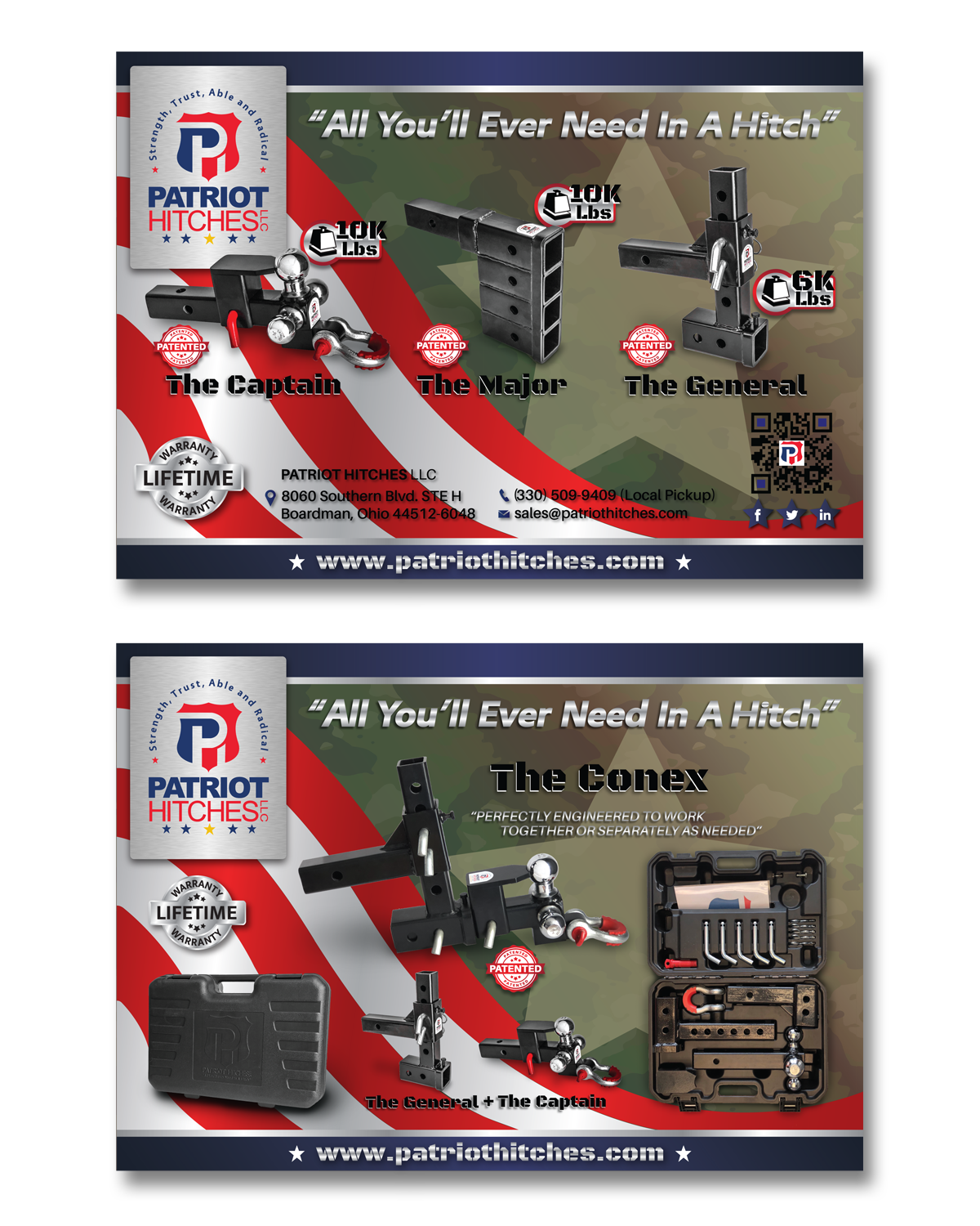 Postcard Design by vpt_creations for Patriot Hitches, LLC | Design #20810261