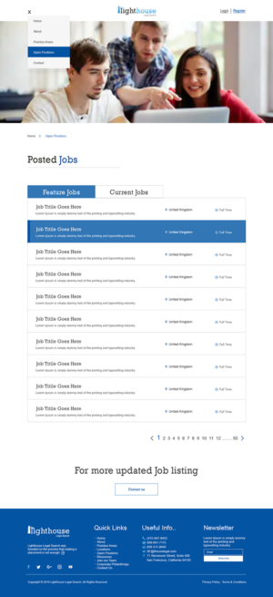 legal recruiter needs a website refresh | Grafik-Design von bdesigner9