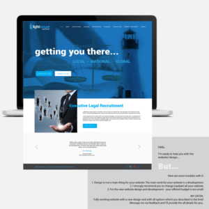 legal recruiter needs a website refresh | Graphic Design by coo.lt